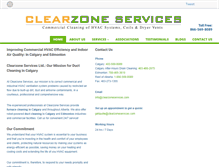 Tablet Screenshot of clearzoneservices.com